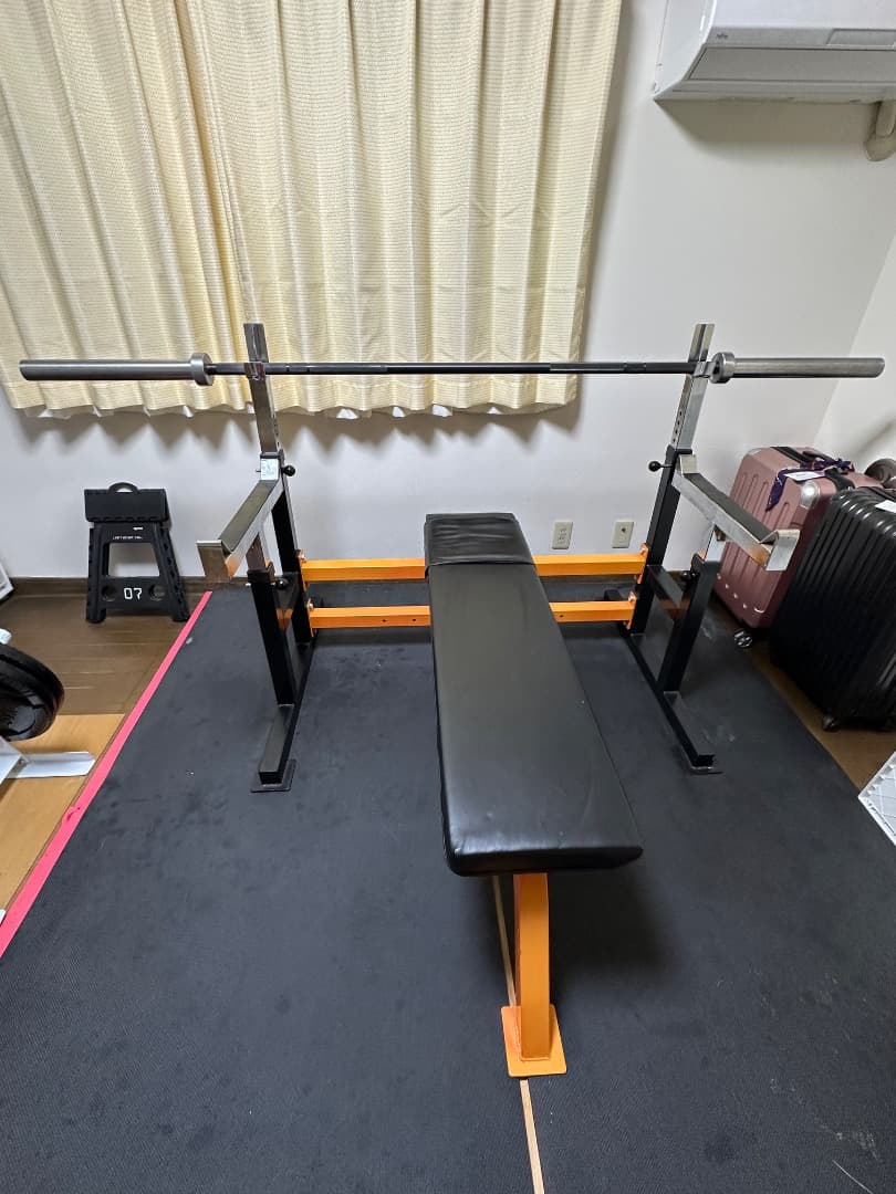 《Bo-bobo》ベンチプレス台　 バーベル・プレート・プレートラック