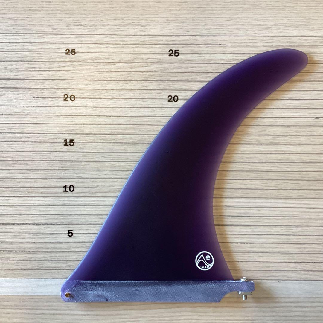 新品未使用シングルフィン10インチ　パープル、 スクリュー付き