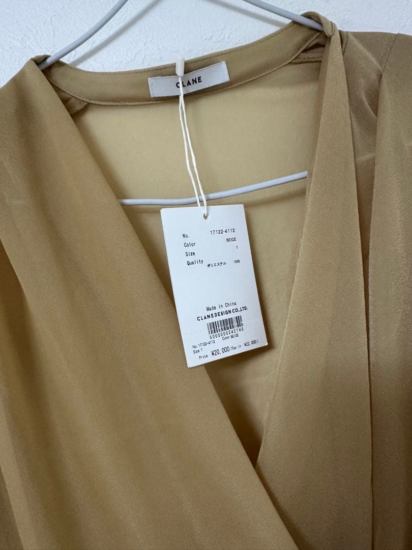 トップス CLANE sheer drape bodysuits