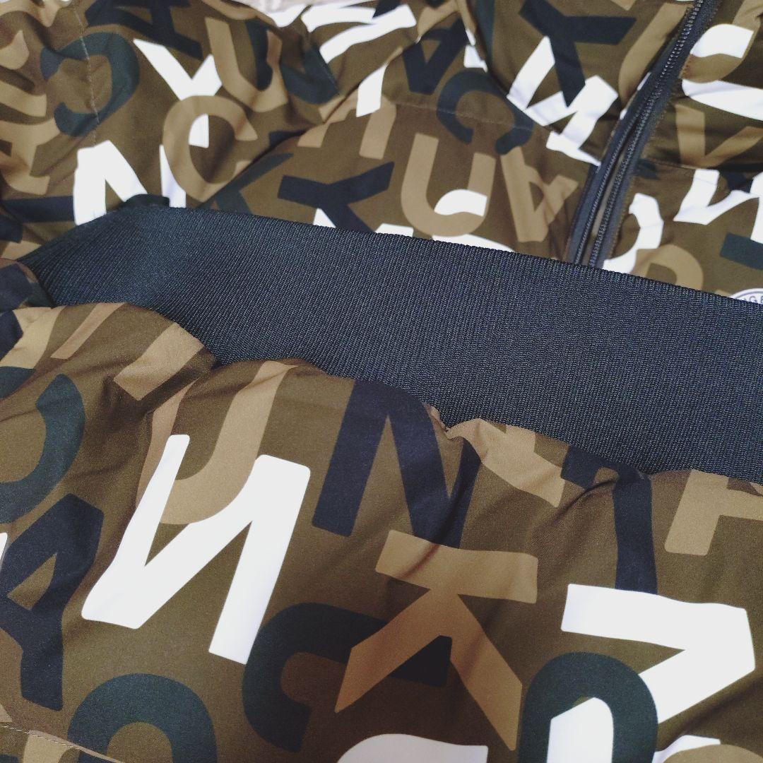 ジャックバニー 中綿ジャケット カーキ×白 英字総柄 シリコンワッペン サイズ5