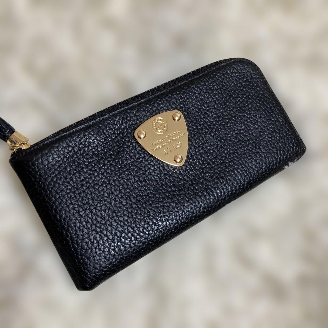 ATAO limoケリー 黒 レザー 長財布