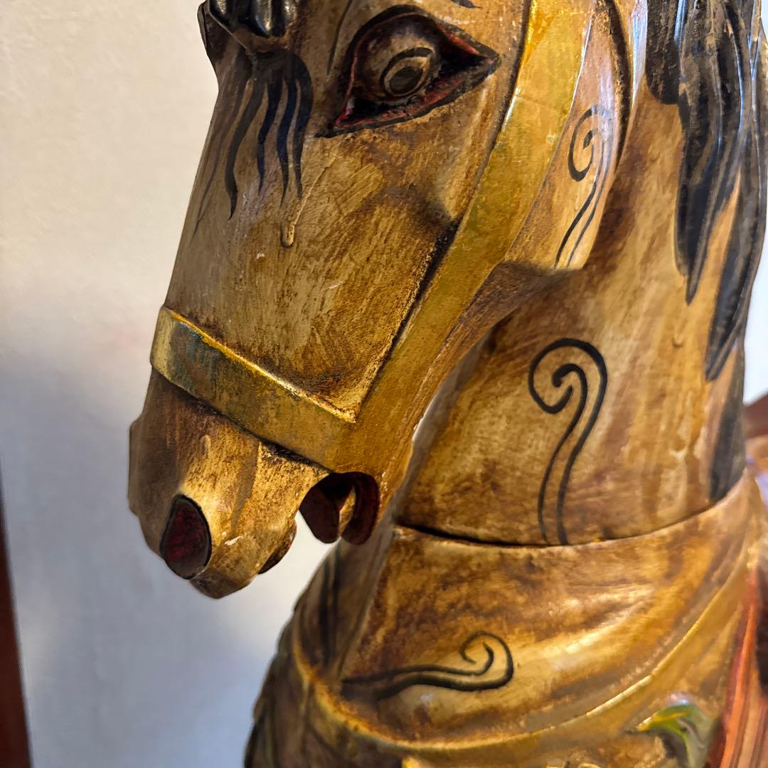 木製 ロッキングホース 【木馬】100cm