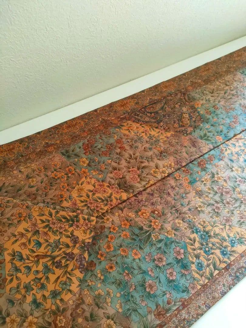 名古屋帯　花　小鳥　蝶