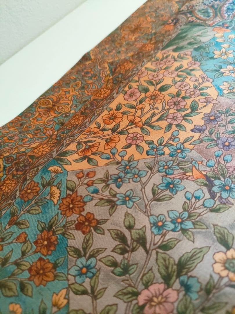 名古屋帯　花　小鳥　蝶