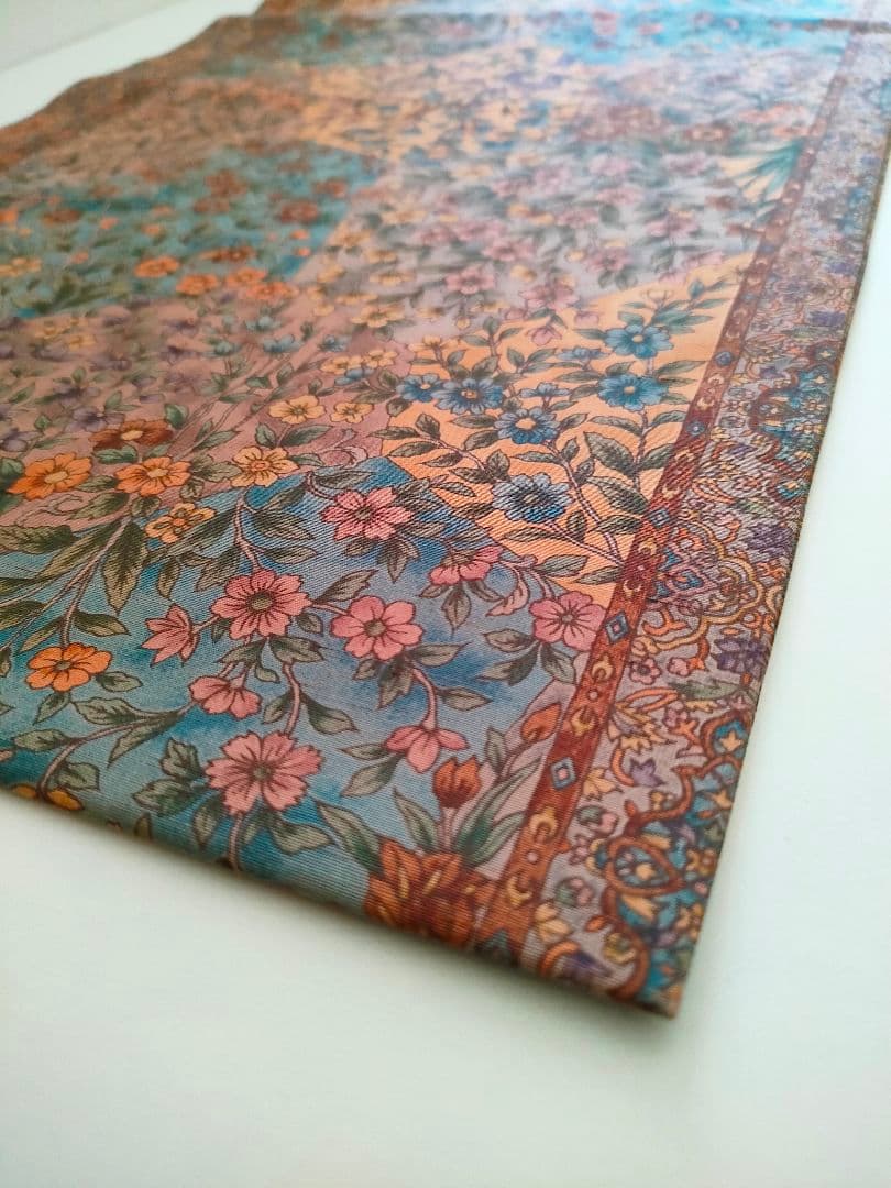 名古屋帯　花　小鳥　蝶