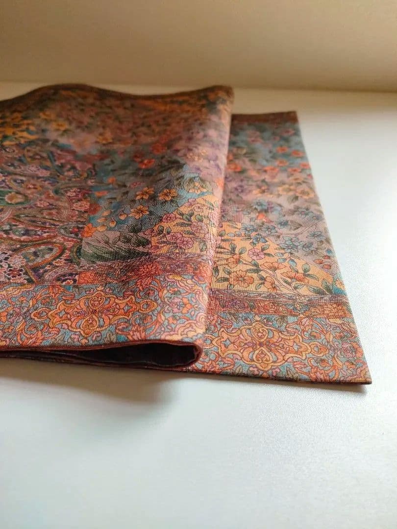 名古屋帯　花　小鳥　蝶