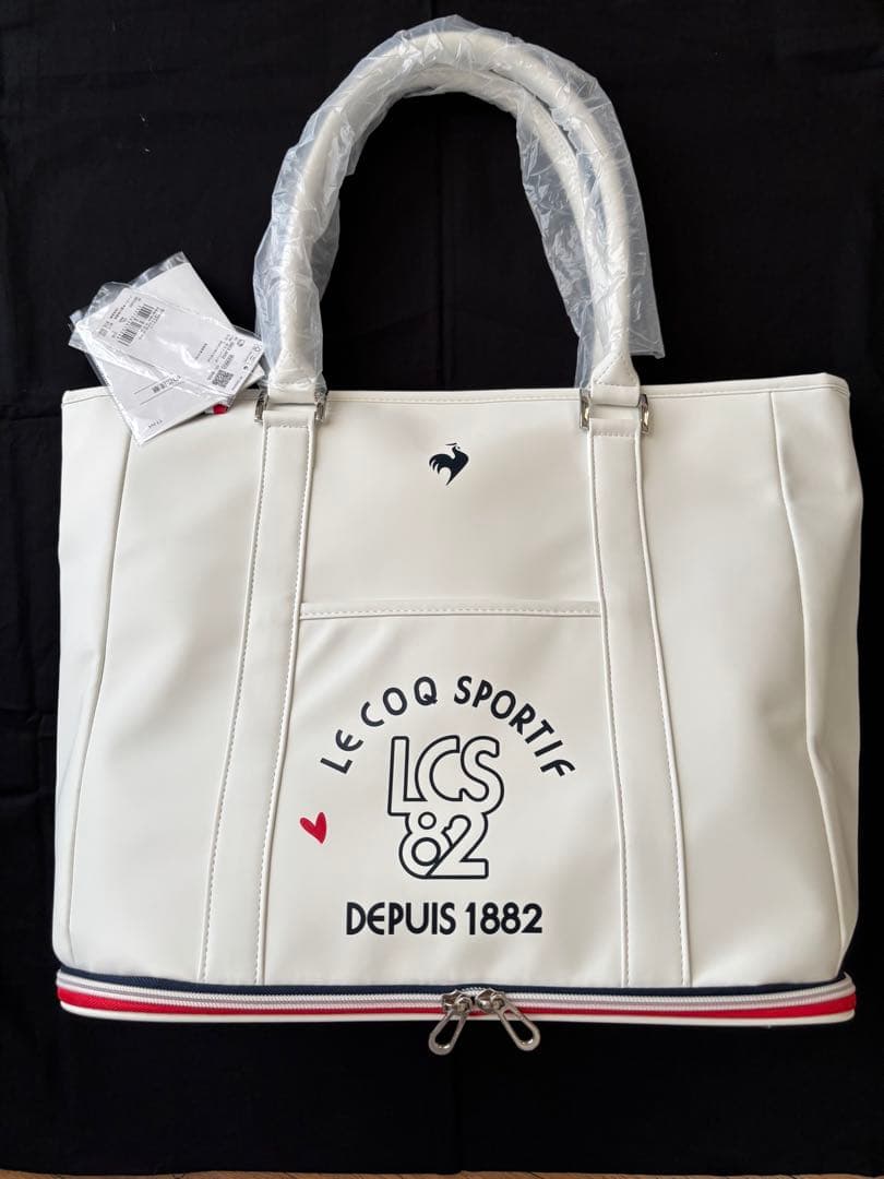 LE COQ SPORTIF ゴルフホワイトトートバッグ