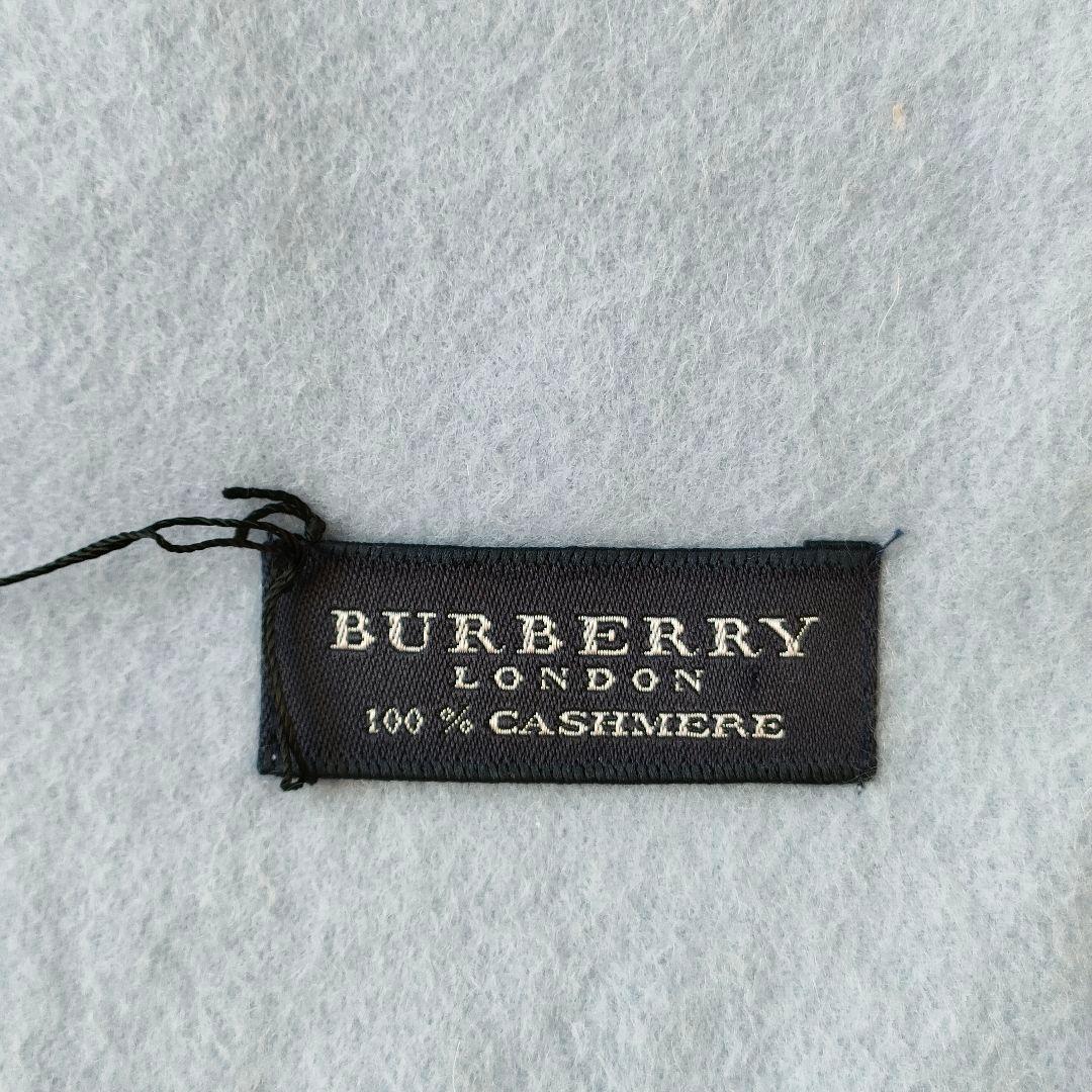 み*ー様 BURBERRY バーバリー マフラー カシミヤ 100% 刺繍 日本