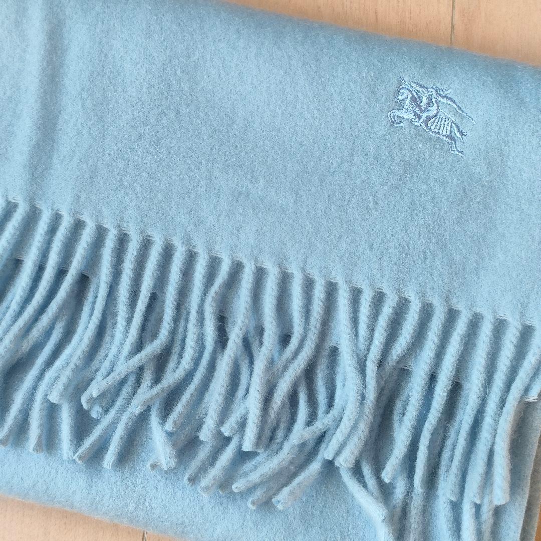 み*ー様 BURBERRY バーバリー マフラー カシミヤ 100% 刺繍 日本