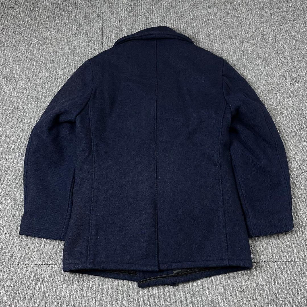 USA 90s Schott 希少 ネイビー Pコート ウールメルトン ショット