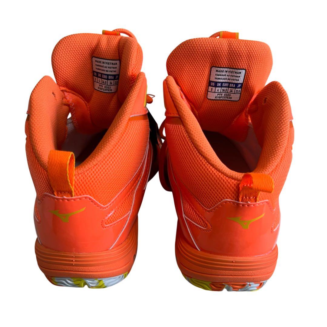 MIZUNO オレンジ シューズ スニーカー エアロビクス 23cm 新品タグ付