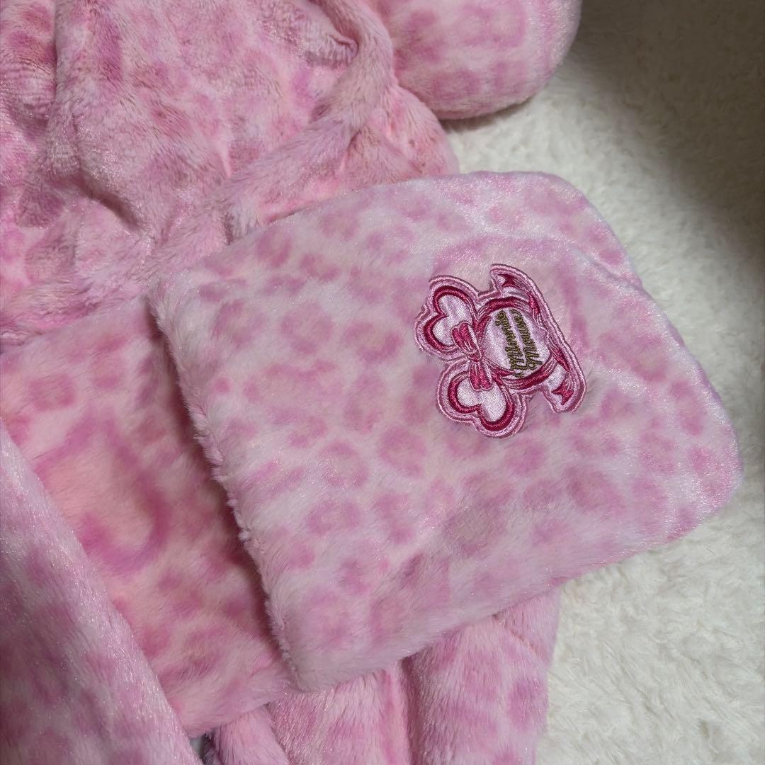 マフラーファンキャップ ヒョウ柄ピンク ディズニー 限定値下げ中‼️