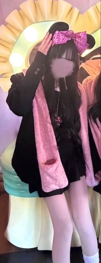 マフラーファンキャップ ヒョウ柄ピンク ディズニー 限定値下げ中‼️