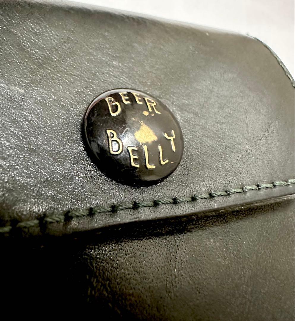 極美品✨Beer Belly ビアベリー 二つ折り黒レザーコンパクトウォレット