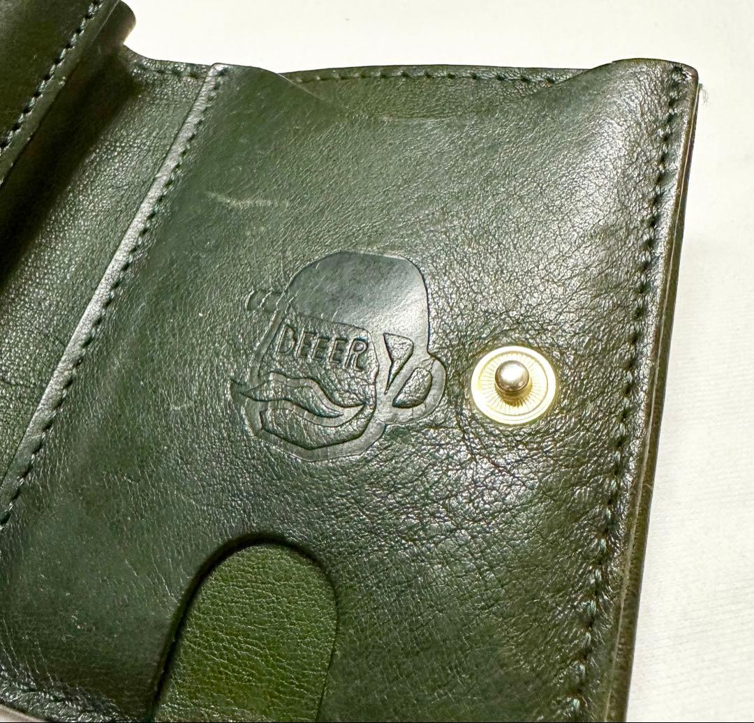 極美品✨Beer Belly ビアベリー 二つ折り黒レザーコンパクトウォレット