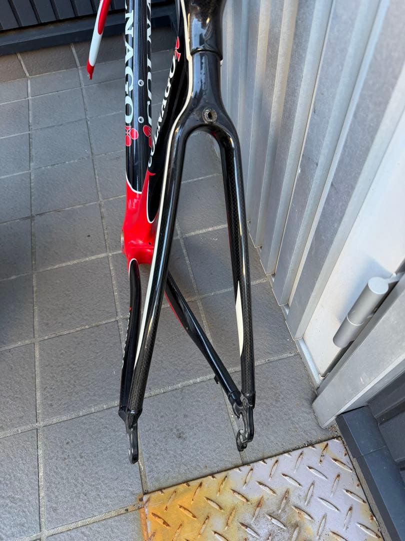 COLNAGO CX-ZERO カーボンフレームセット フォーク塗装割れ？