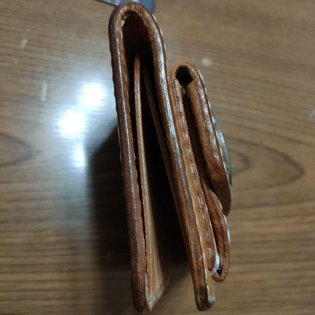 バタフライウォレット　ヌメ革　ビーズ屋　ワンズワーカー　オールドカンパニー