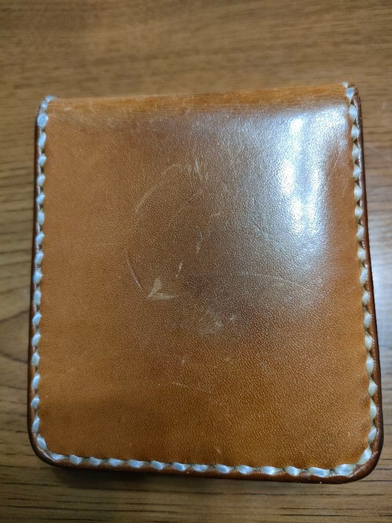 バタフライウォレット　ヌメ革　ビーズ屋　ワンズワーカー　オールドカンパニー