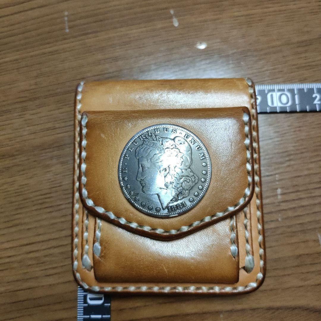 バタフライウォレット　ヌメ革　ビーズ屋　ワンズワーカー　オールドカンパニー