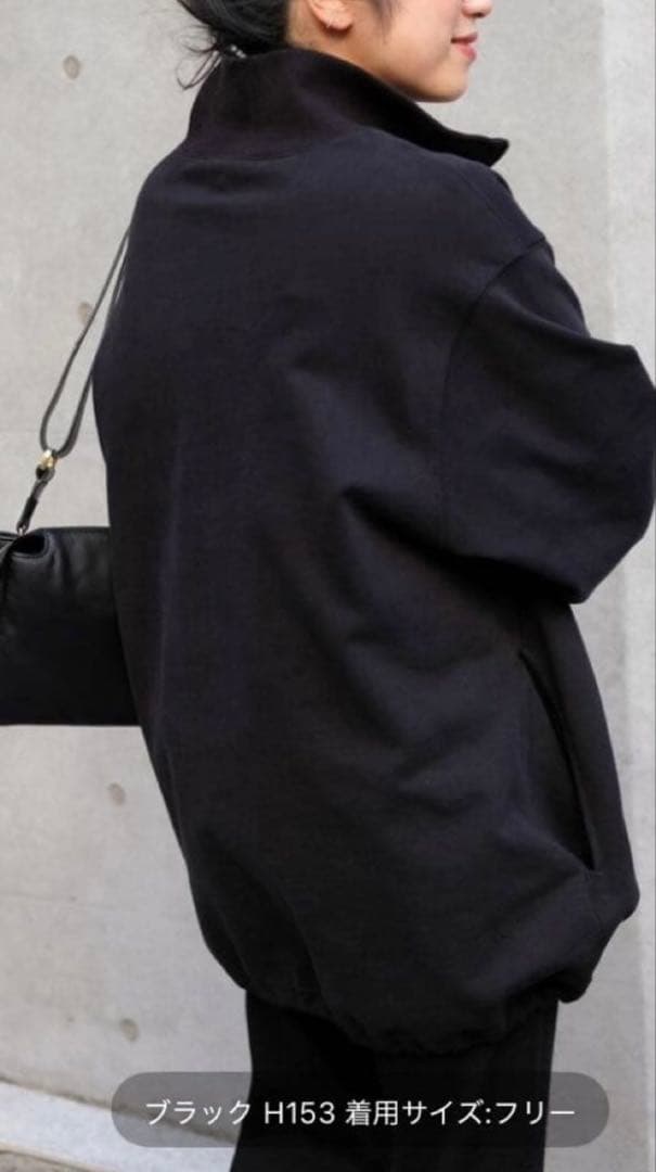 AP STUDIO ハーフジップスウェット ブラック