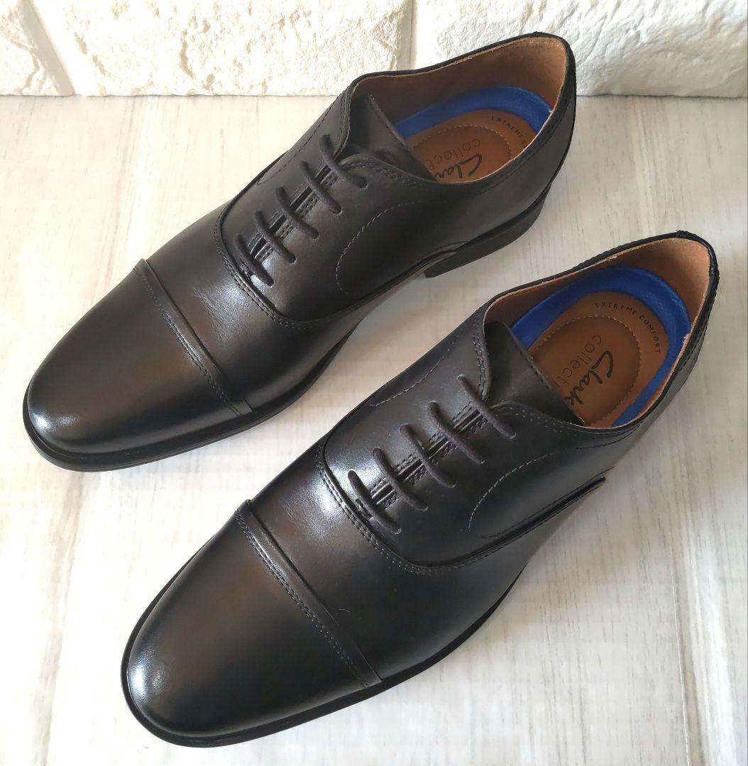 美品✨Clarks✨ビジネス/ワイドフィット/レザー/快適シューズ/26cm
