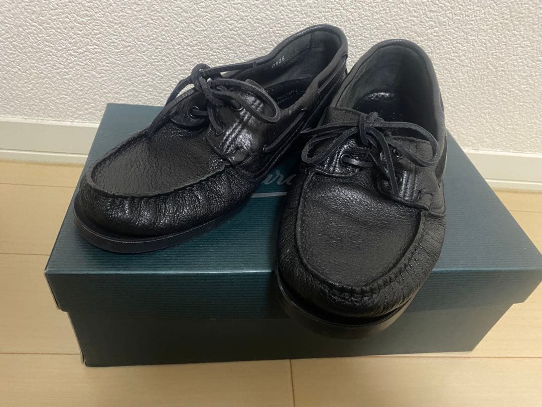 Paraboot バース barth 黒 モカシン　試着のみ　サイズ7