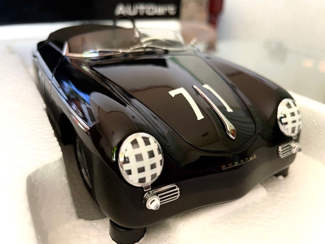 価格変更 1/18 ポルシェ356 スティーブ・マックィーンモデル ブラック