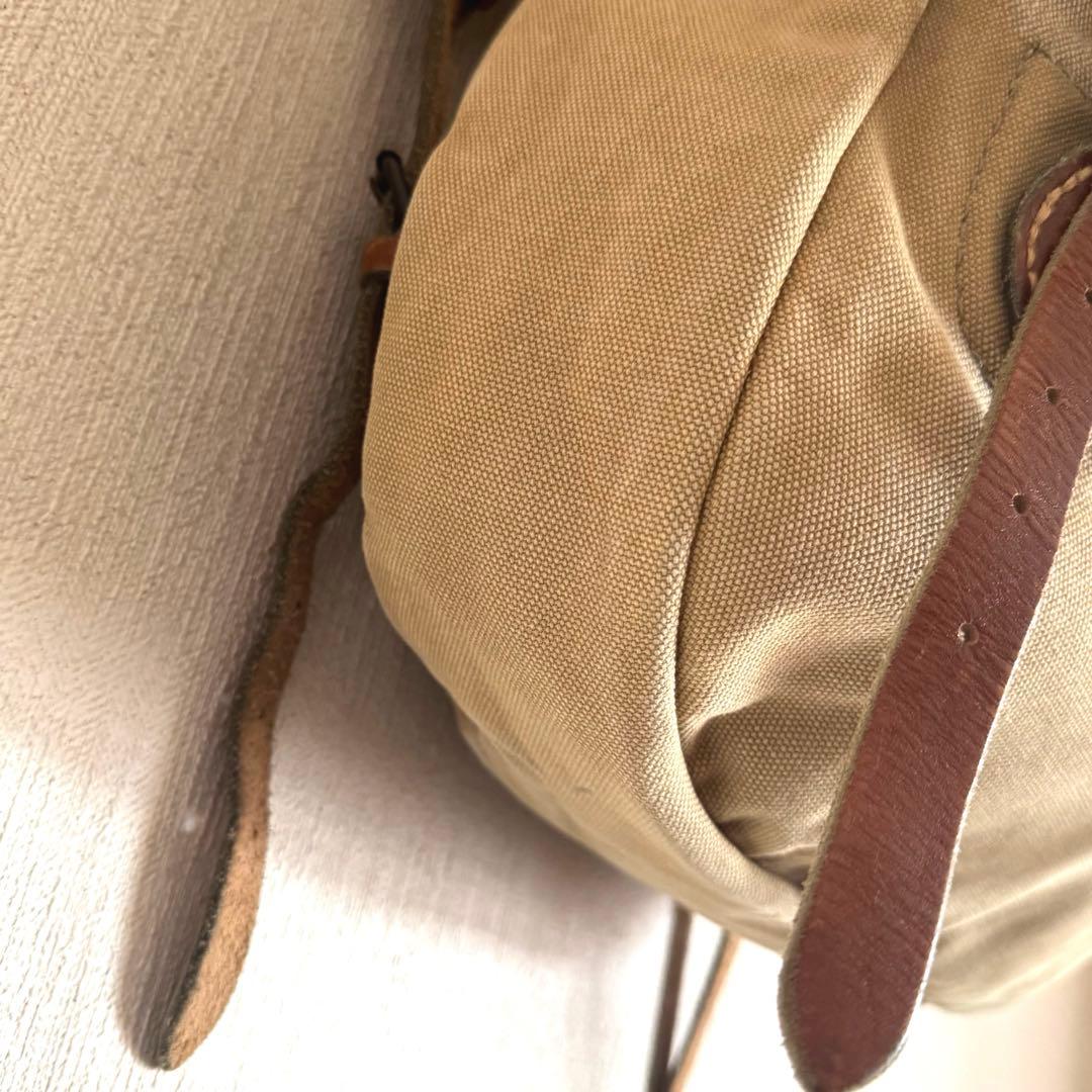 希少　ダブルアールエル　キャンバス地バックパック　ミリタリー山岳部隊サンプリング