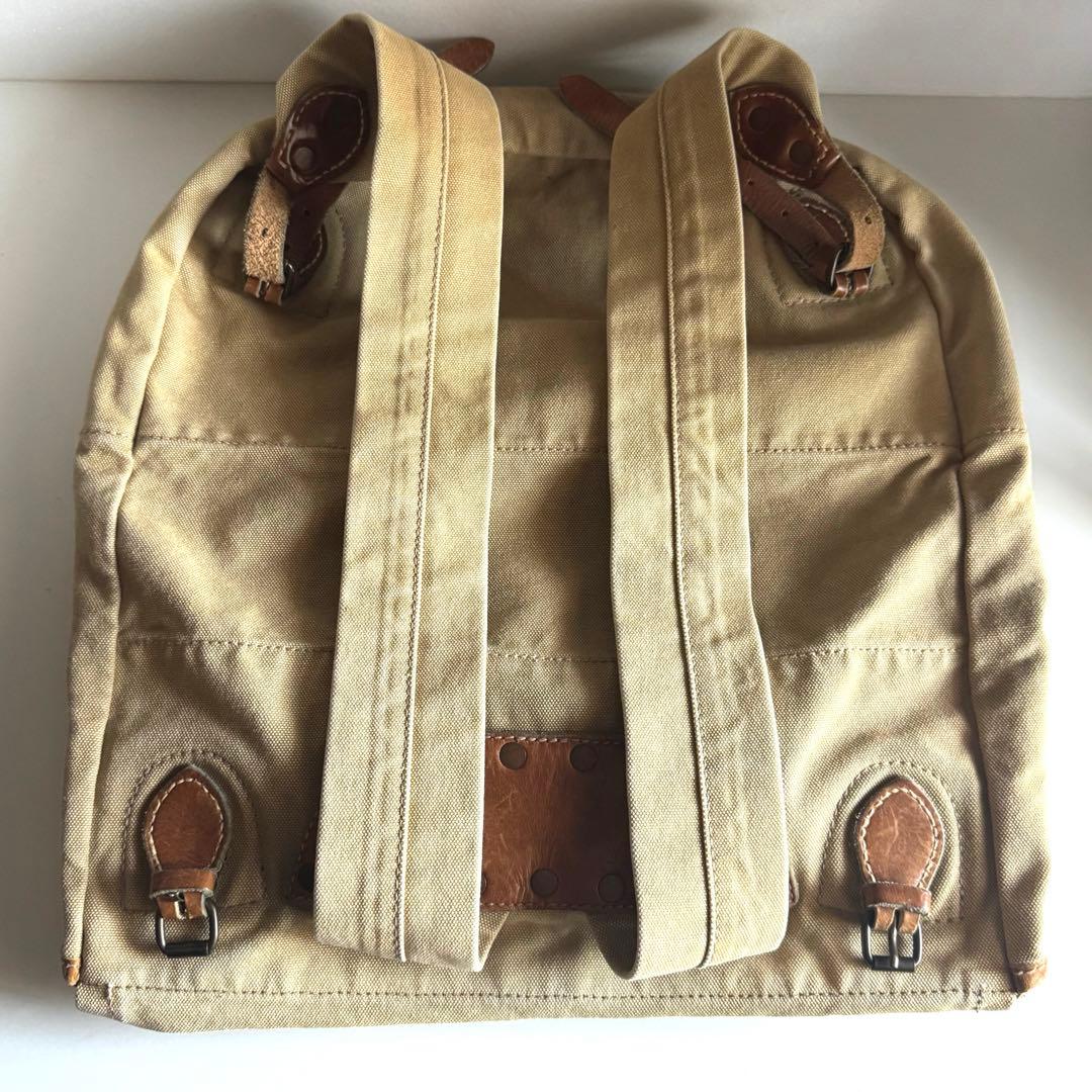 希少　ダブルアールエル　キャンバス地バックパック　ミリタリー山岳部隊サンプリング