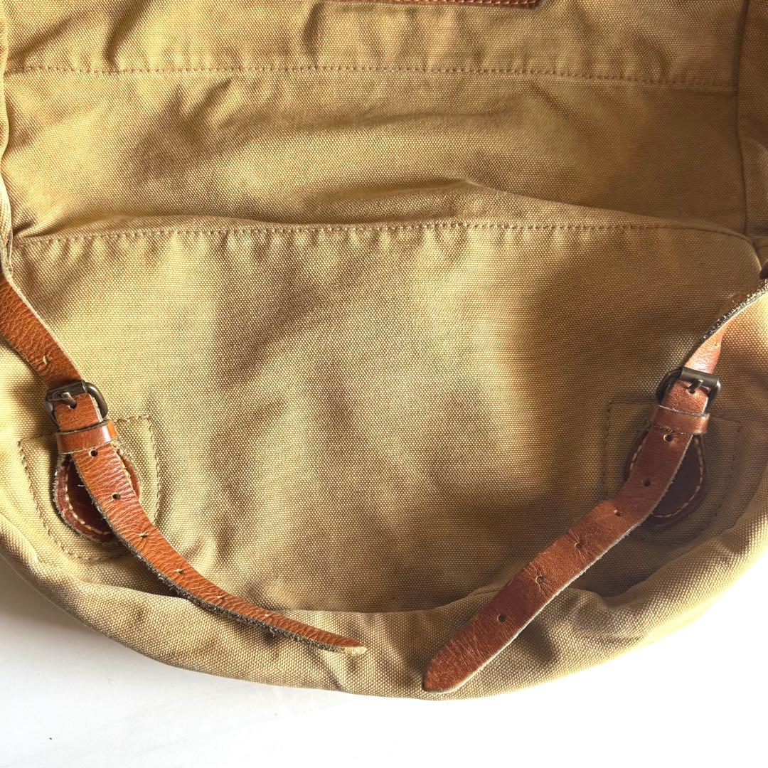 希少　ダブルアールエル　キャンバス地バックパック　ミリタリー山岳部隊サンプリング
