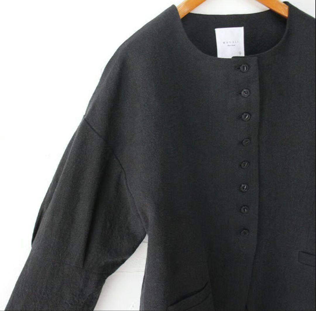 マガリ　ノーカラージャケット