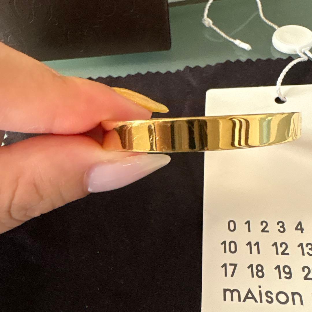 mAison margiela MM6 ゴールド バングル