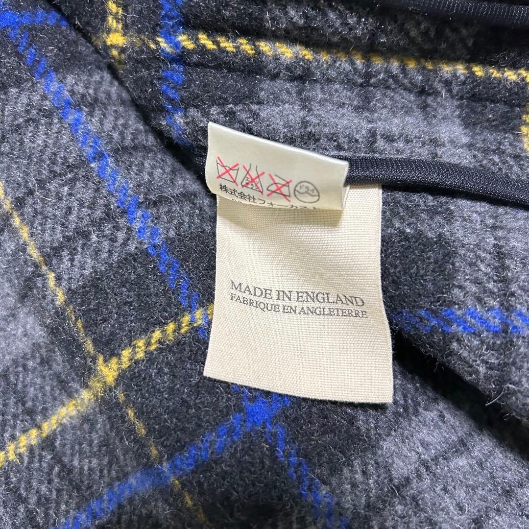 美品　ロンドントラディション　ダッフルコート　イギリス製　ウール　裏地チェック
