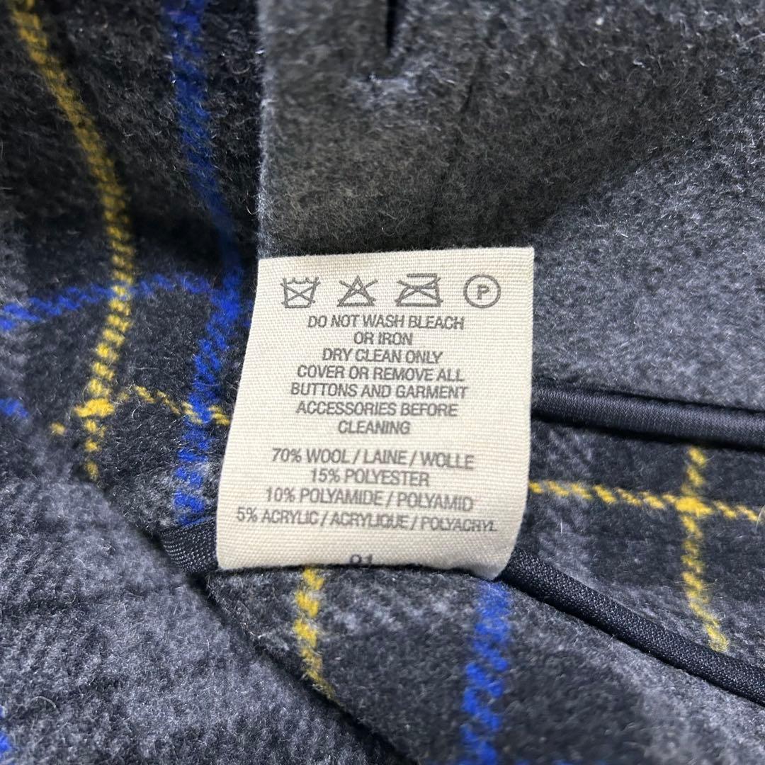 美品　ロンドントラディション　ダッフルコート　イギリス製　ウール　裏地チェック