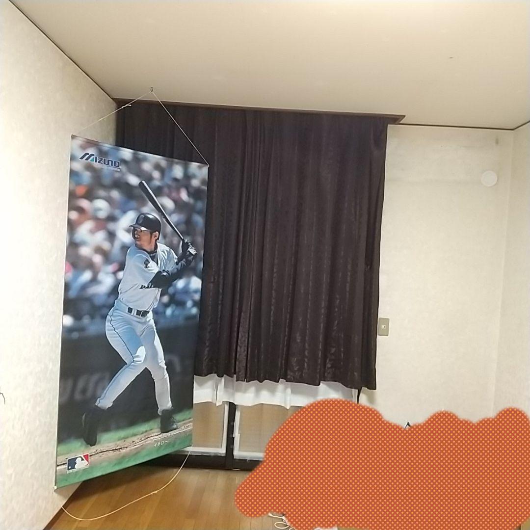 【希少非売品】MIZUNO イチロー 大型タペストリー マリナーズ初期