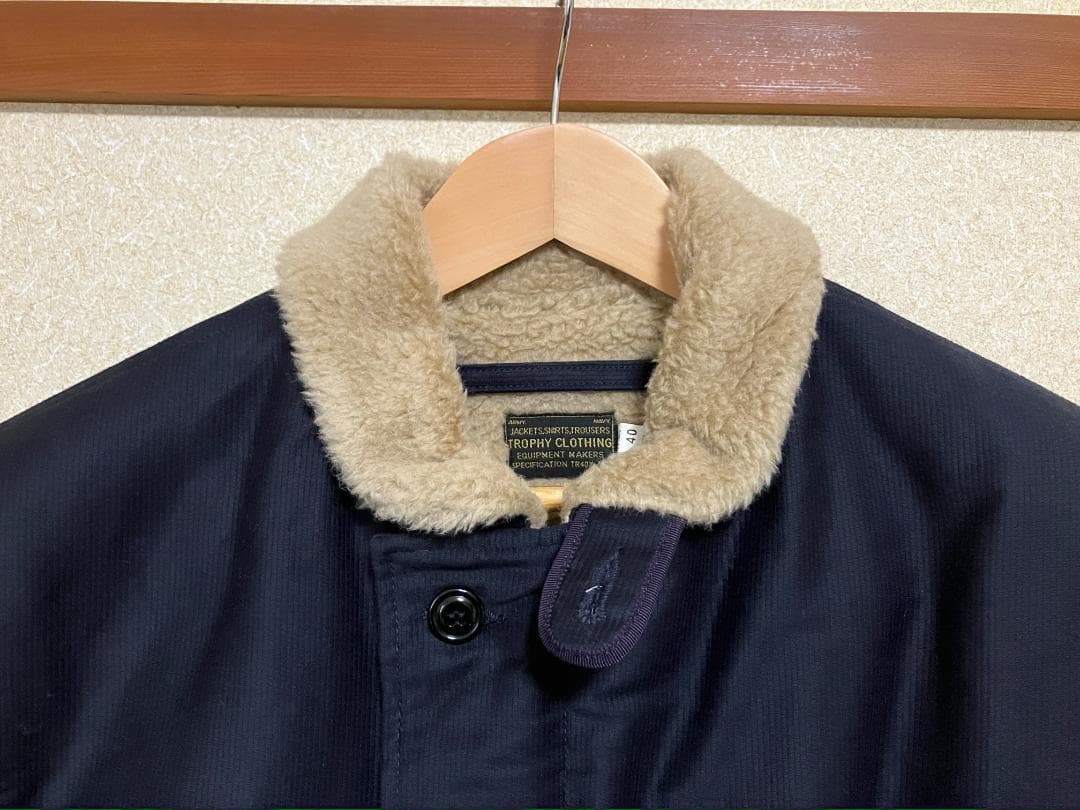 【美品/完売】TROPHY CLOTHING N-1 デッキジャケット NAVY