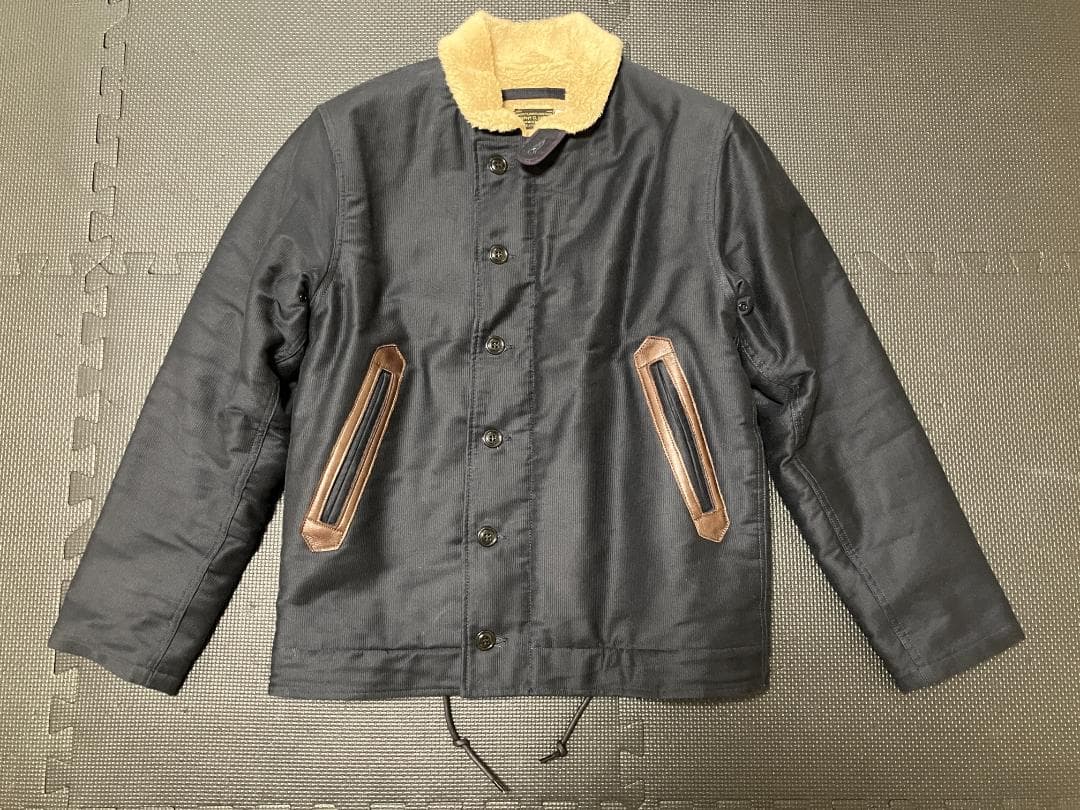【美品/完売】TROPHY CLOTHING N-1 デッキジャケット NAVY