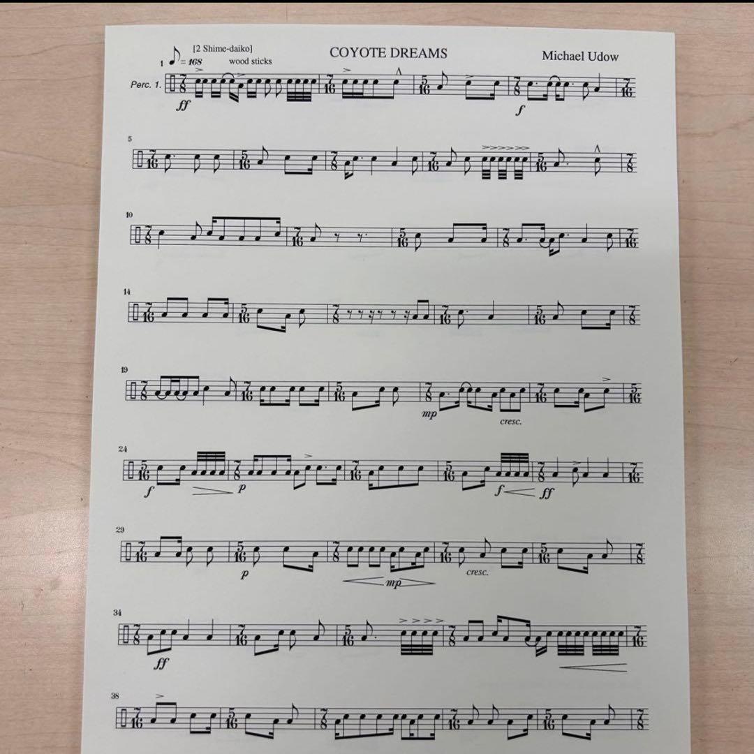 ミッシェルウドー❗️コヨーテドリームズ ❗️マリンバ & 3人の打楽器奏者❗️
