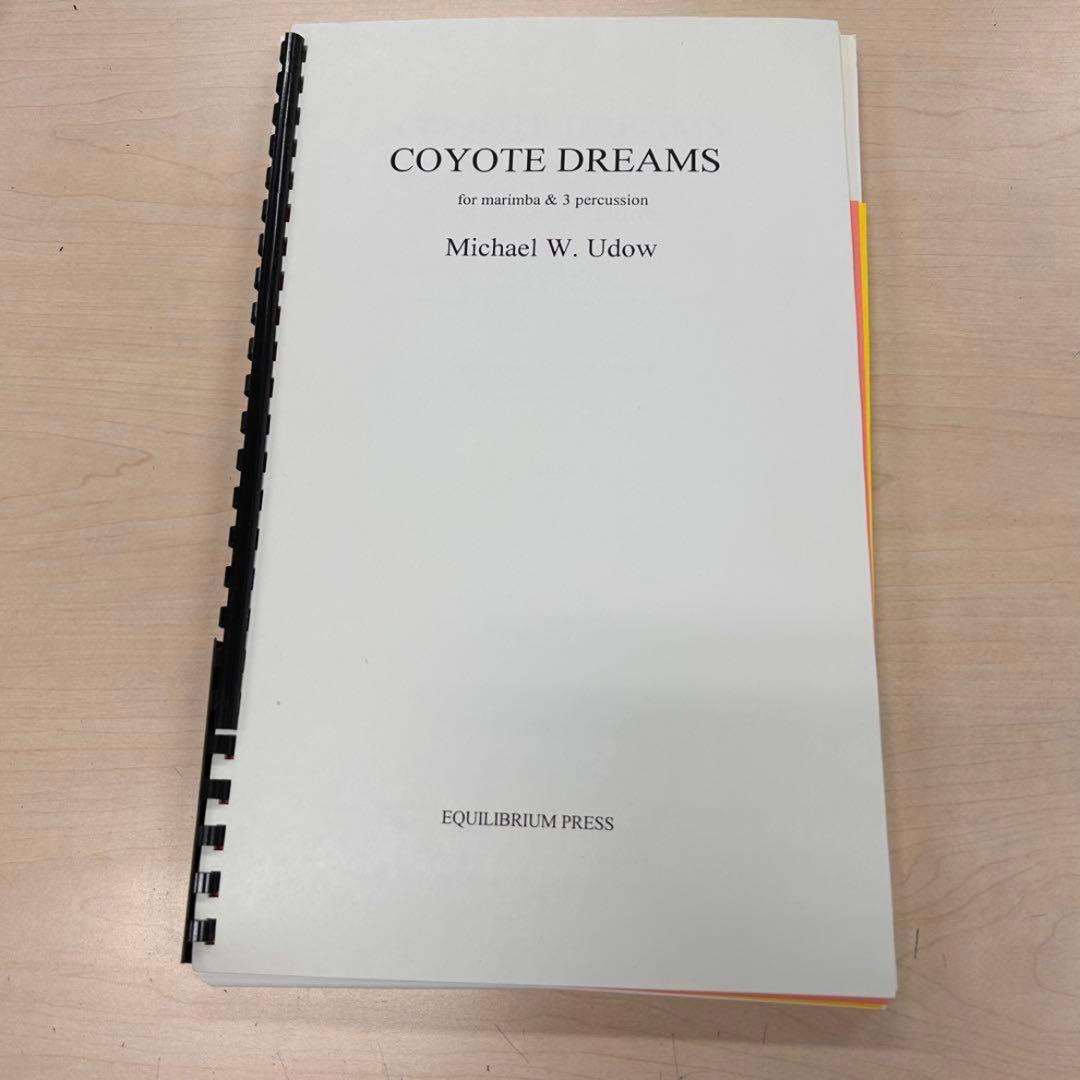 ミッシェルウドー❗️コヨーテドリームズ ❗️マリンバ & 3人の打楽器奏者❗️