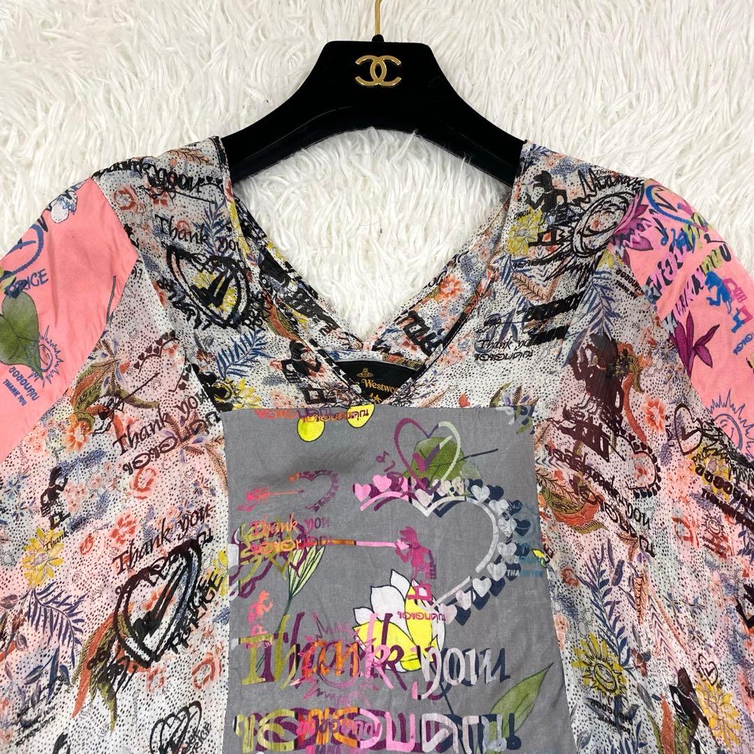 希少✨ヴィヴィアンウエストウッド ポンチョ風 ドルマン プルオーバー　ブラウス