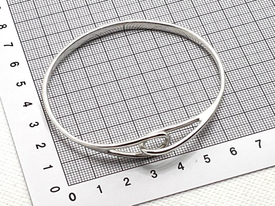 c296 ティファニー　ダブルループ　バングル　シルバー　925