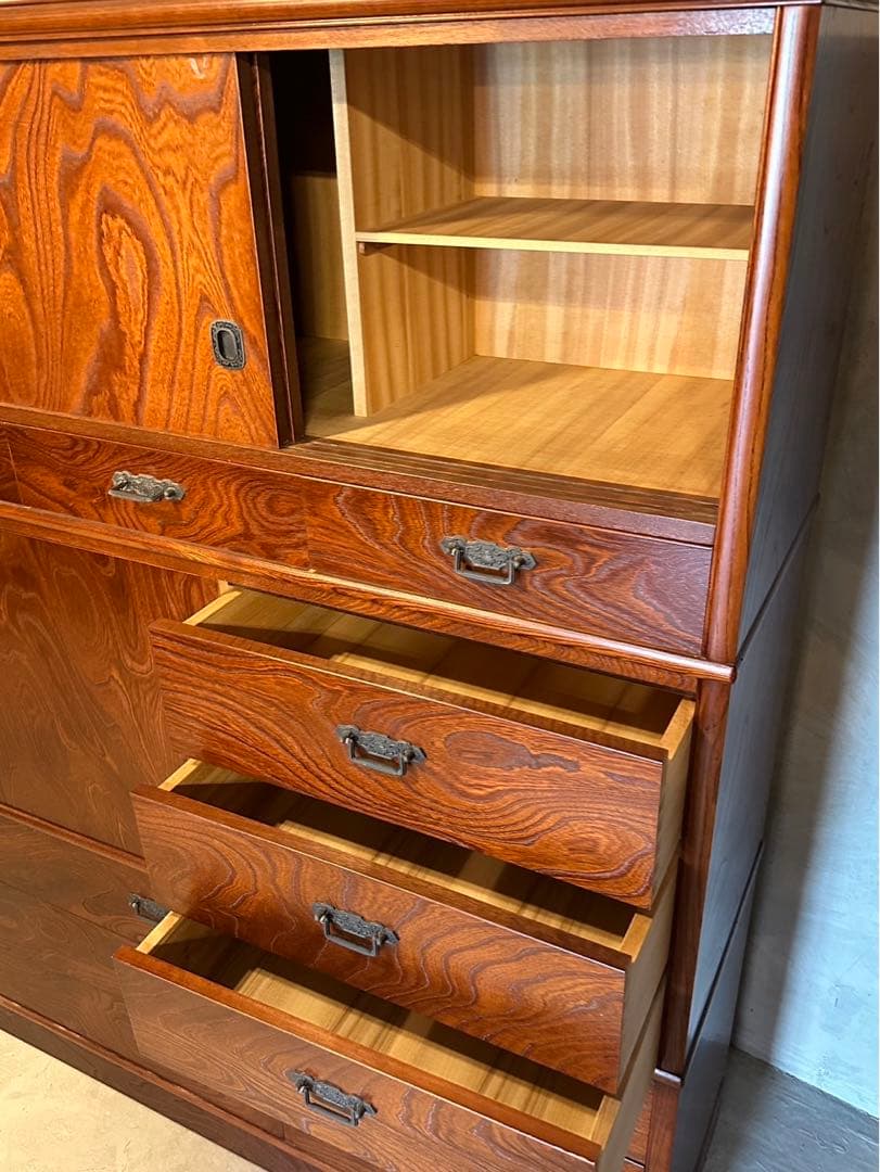 【東京都内23区配送無料】 和箪笥　チェスト　収納　たんす　店舗什器　180cm