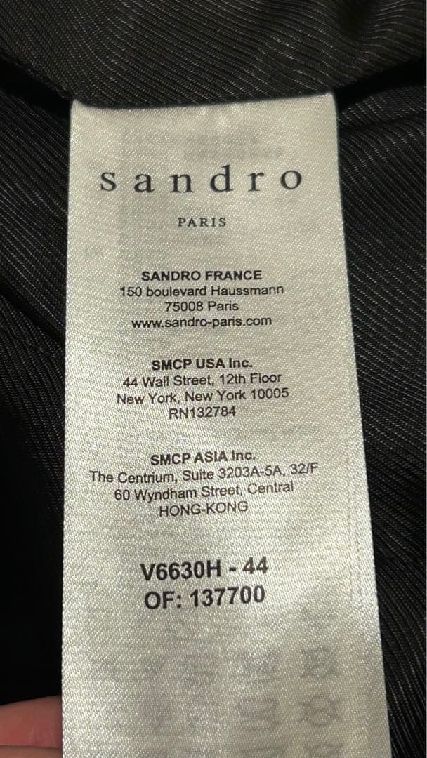 sandro ライダース レザー ジャケット