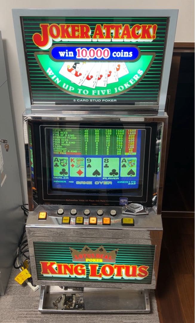 シグマポーカー筐体ジョーカーアタック　ビデオポーカー