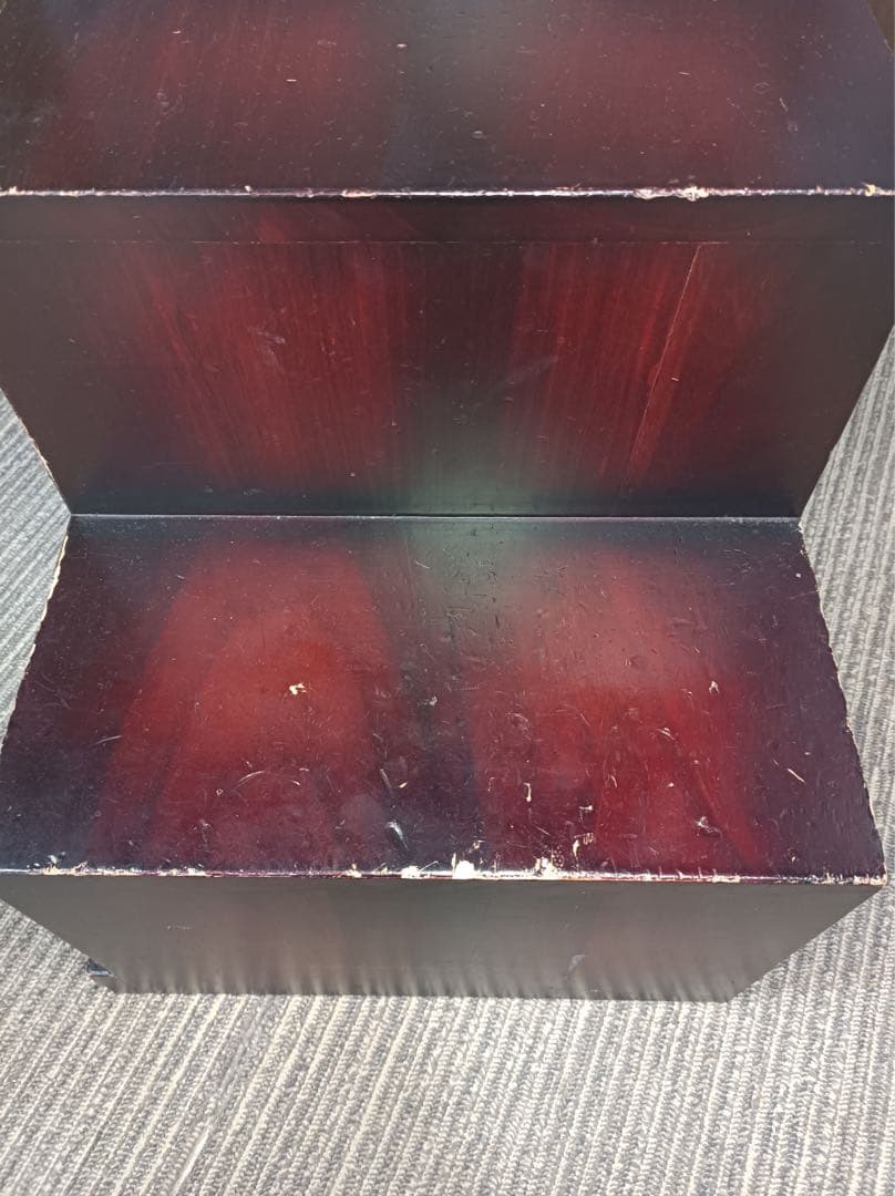 八3471【送料込み】民芸調　階段和箪笥　右下がり　昭和レトロ