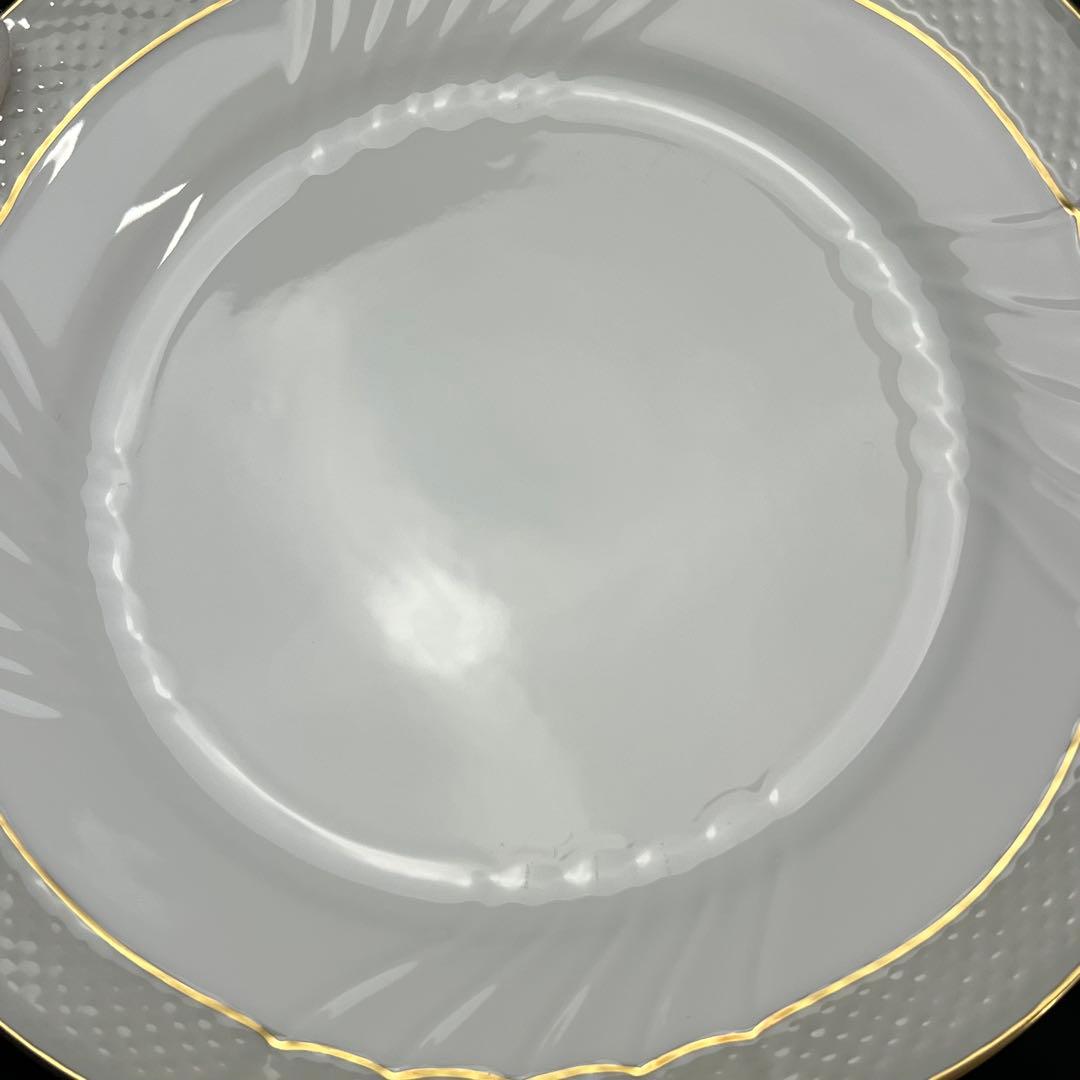 リチャードジノリ　ベッキオグレース　24.5cm　プレート　ペア　廃盤　金彩