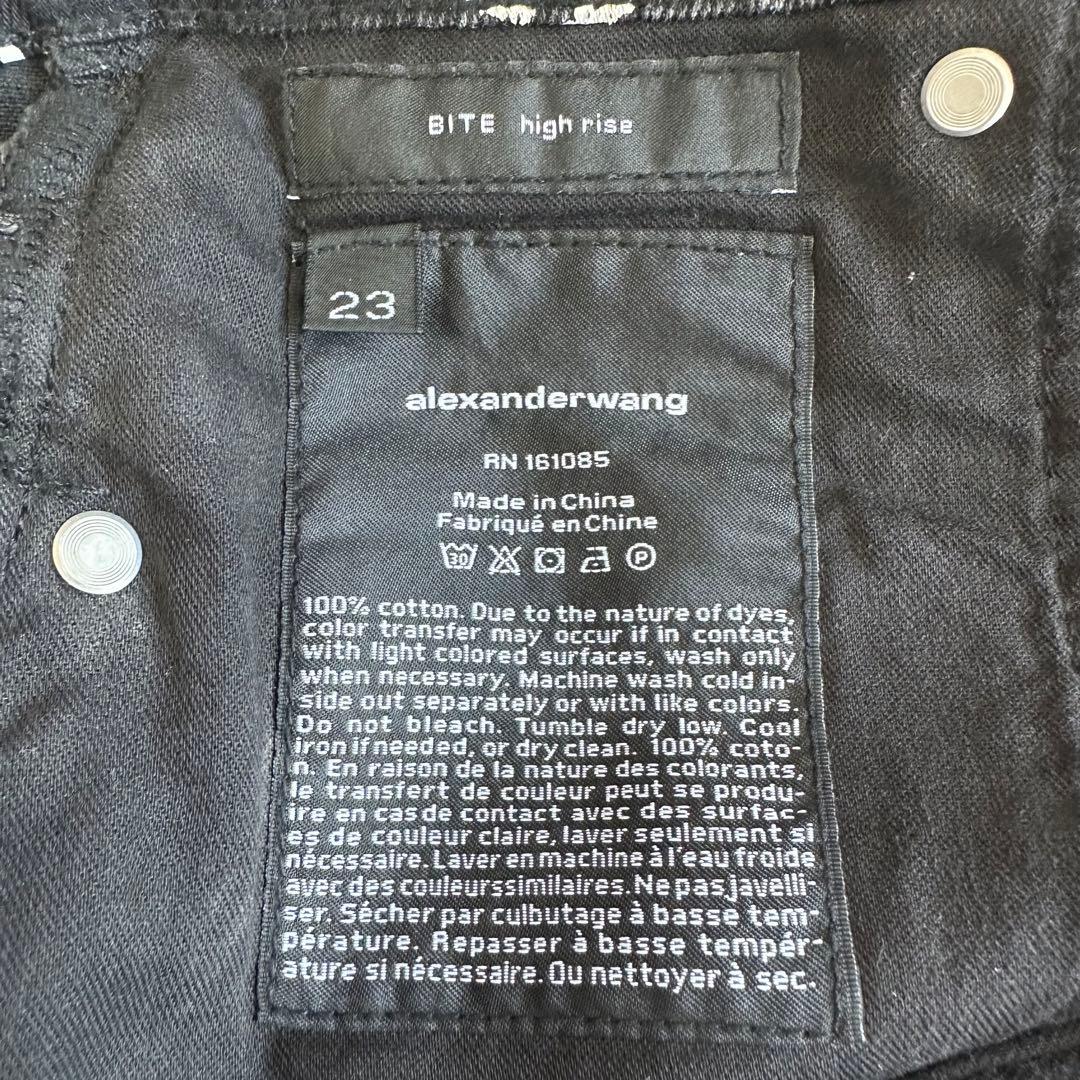 ♩✨alexanderwang ロゴプリント デニム ショートパンツ