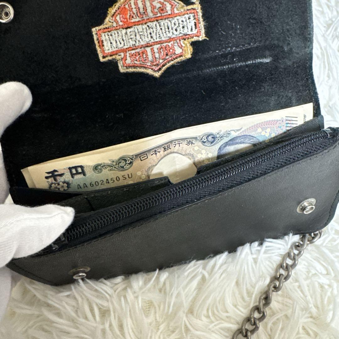 Harley-Davidson ウォレットチェーン　ロゴ 刺繍　USA製