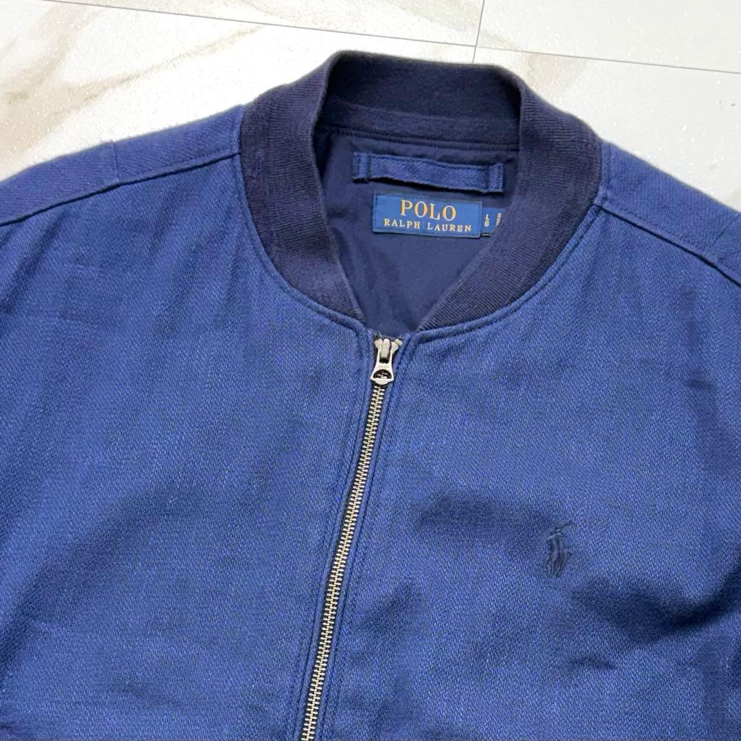 希少 ✨ポロ ラルフローレン リネン L-2B フライトジャケット ブルゾン L