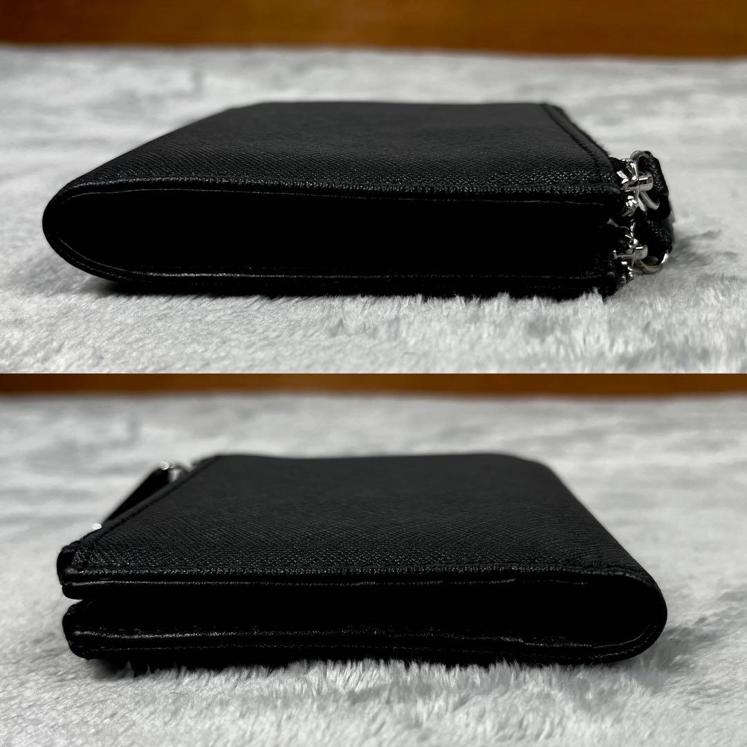 Vivienne Westwood ダブルジップ 2つ折り財布 オーブ ブラック